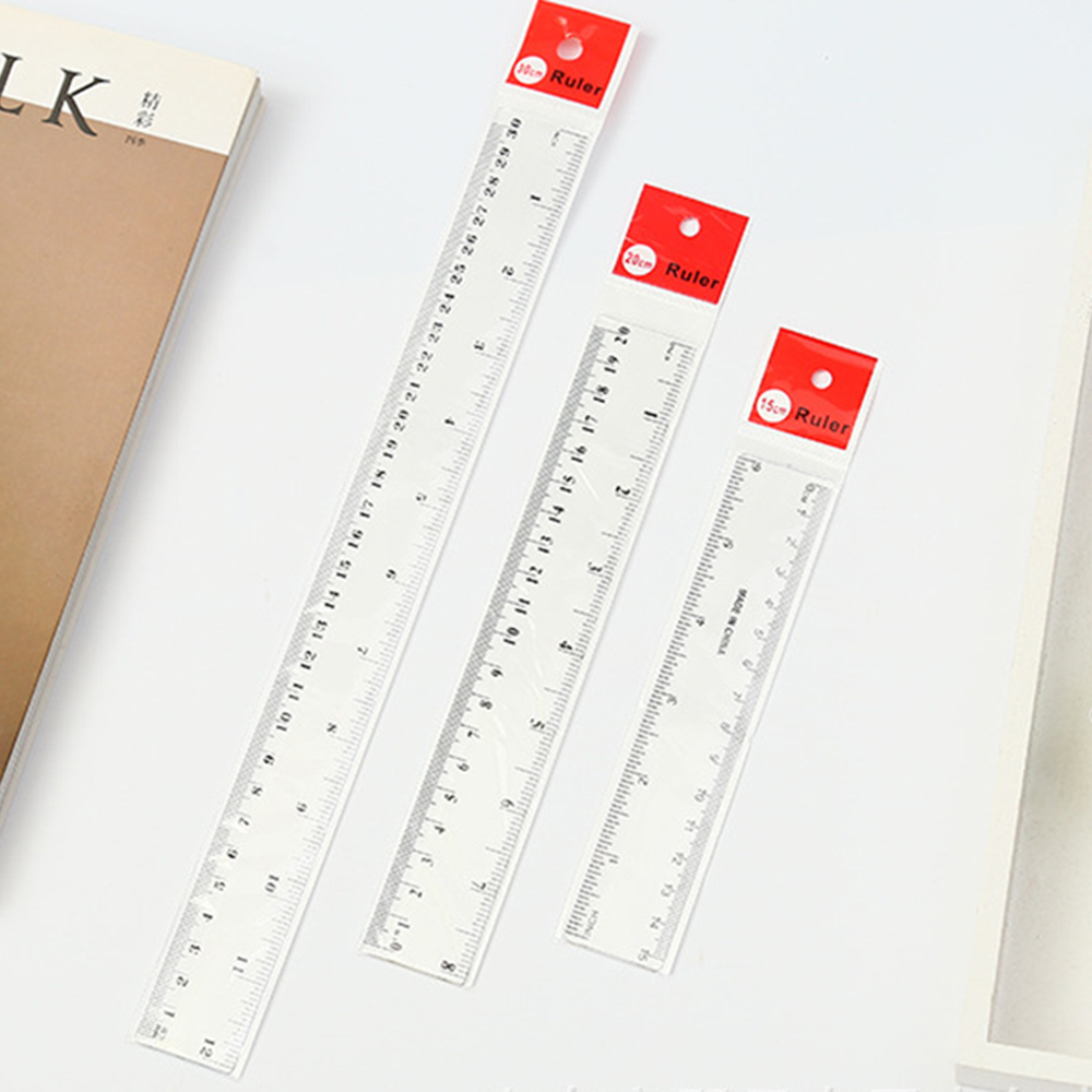Ruler Set Transparent - Прямая линейка 6/8/12 дюймов, 1 шт.,