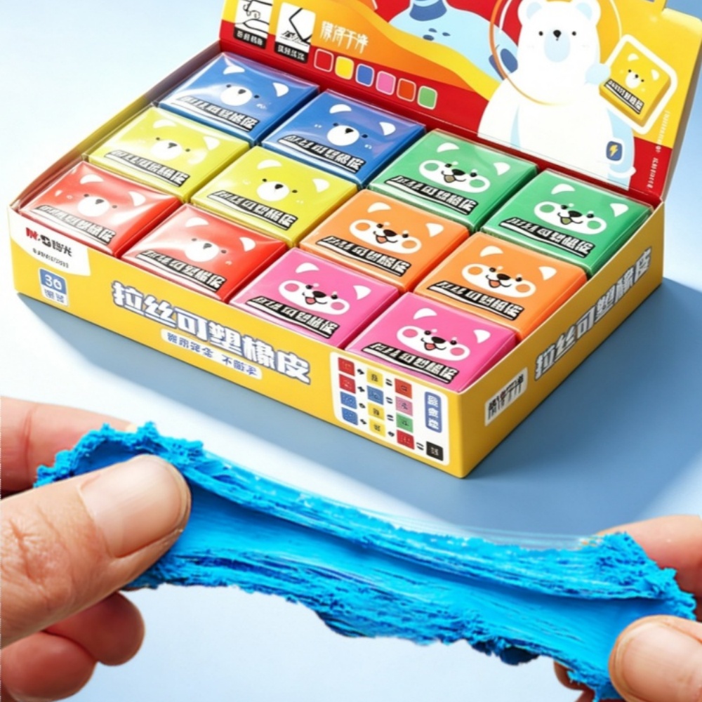 Rubber Eraser Kneaded - Ластик для рисования M&G, цветной, для