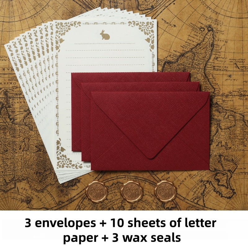 Набор из 16 винтажных льняных  – обзор и цена Letter Envelope Kraft