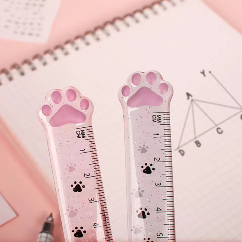 1 шт., линейка с дизайном коша – обзор и цена Ruler Set Transparent