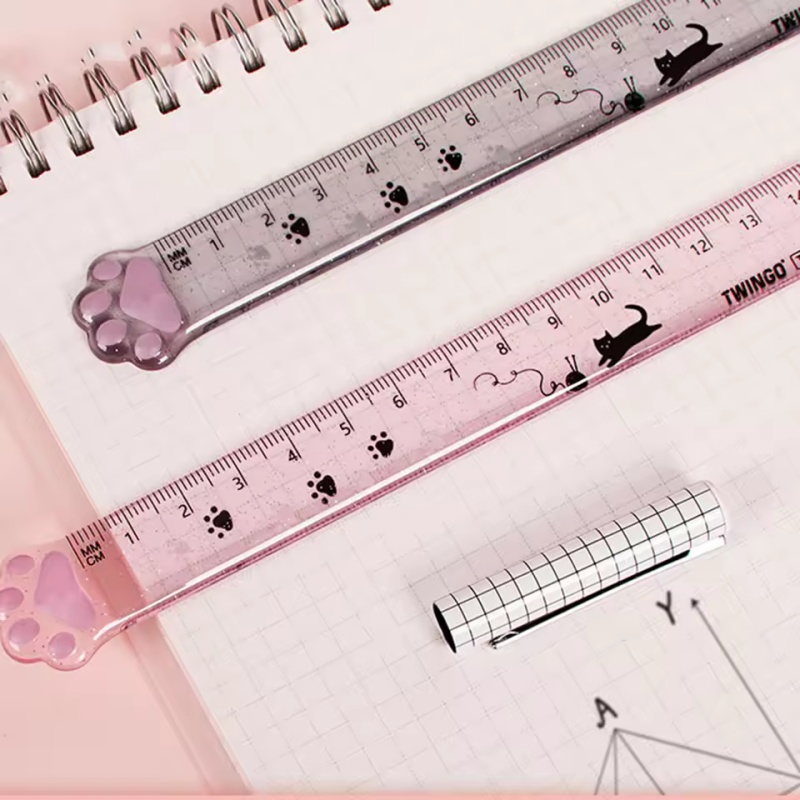 1 шт., линейка с дизайном коша – обзор и цена Ruler Set Transparent