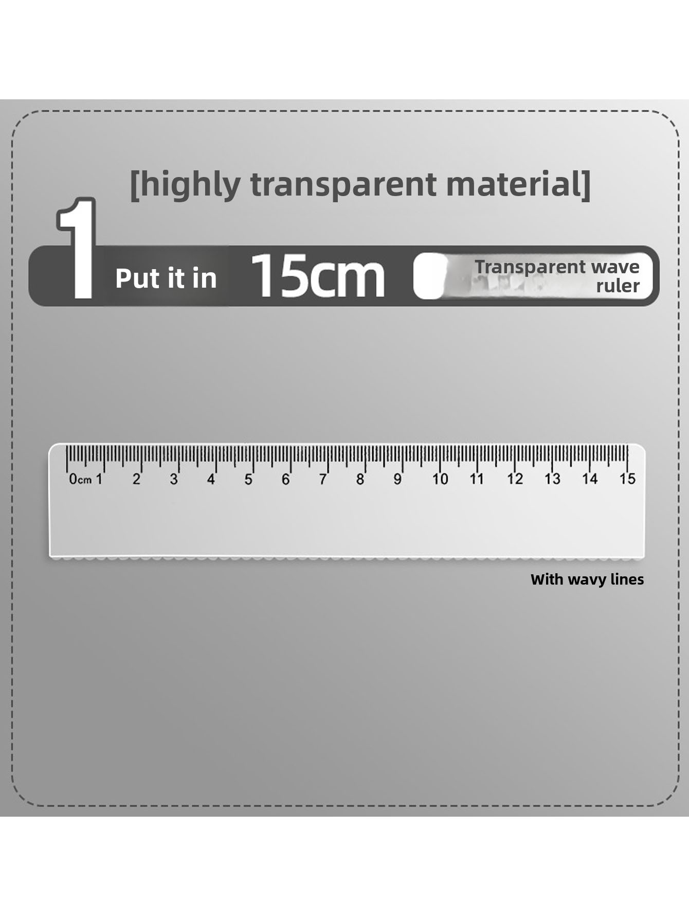 Прозрачная пластиковая линейка – обзор и цена Ruler Set Transparent