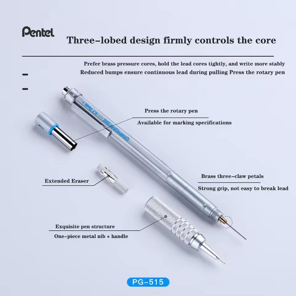 Механический карандаш Pentel G – обзор и цена Pentel Pen Graphgear