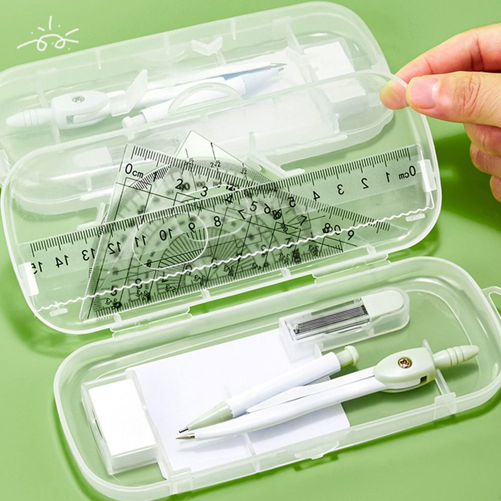 Набор из 8 предметов: пластико – обзор и цена Ruler Set Transparent