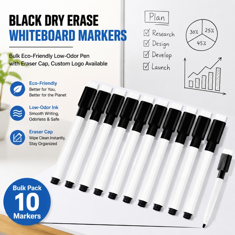 Черный стираемый маркер для бе – обзор и цена Whiteboard Marker Set