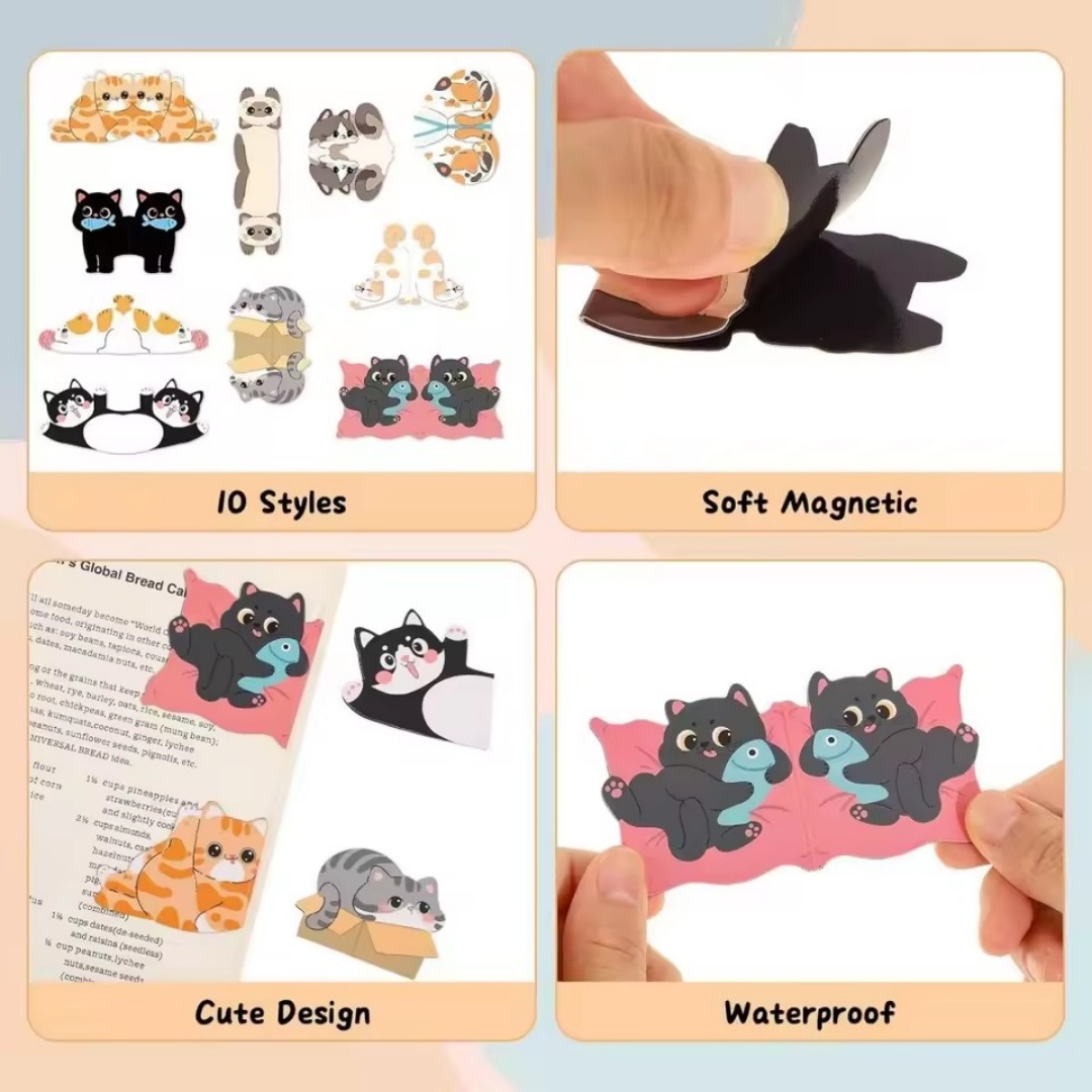 Набор из 3 магнитных закладок  – обзор и цена Bookmark Magnetic Clip