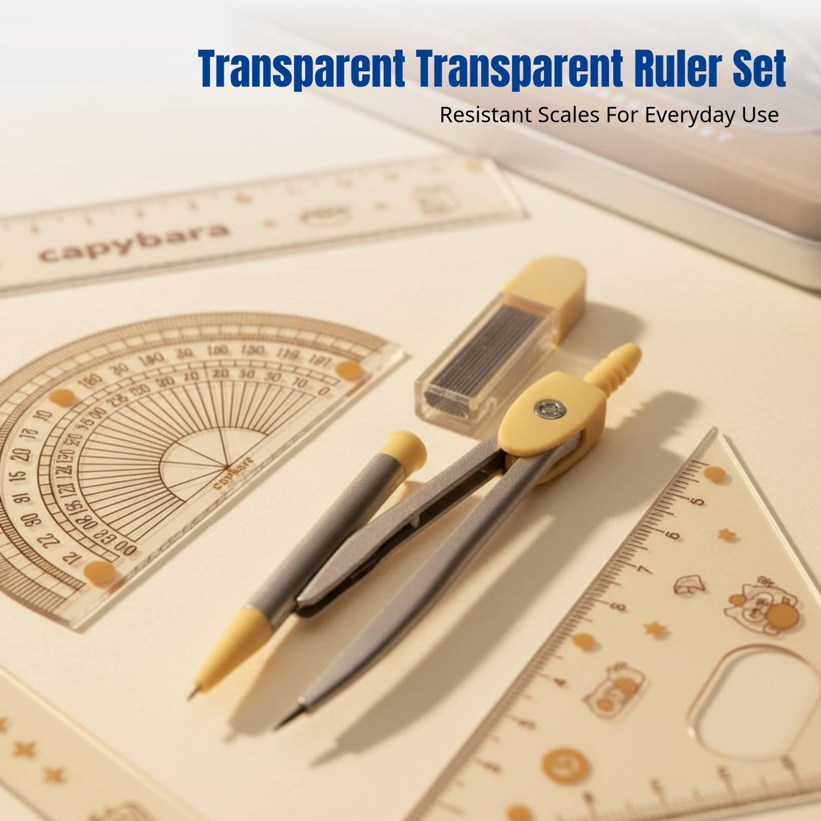 Набор линеек для школьников, с – обзор и цена Ruler Set Transparent